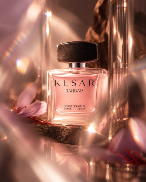 Rahbar by KESAR in glass light with saffron